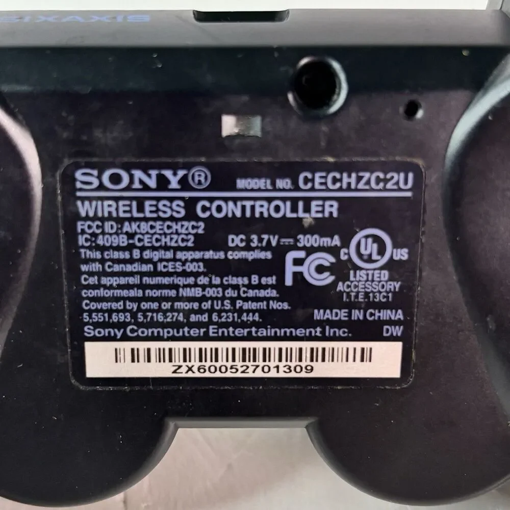 Sony PlayStation 3 DualShock 3 Wireless Controller PS3 CECHZC2U UNTESTED